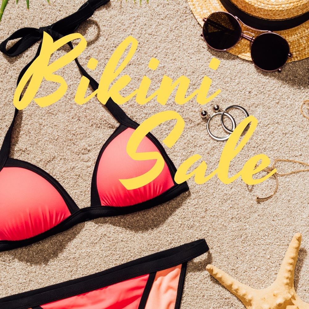 Swim Sale! Bikinis, One Pieces, Coverups, Hats & More – Limited Time NWT XS-XL